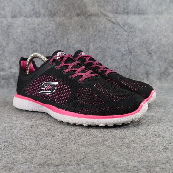 Skechers Shoes Womens 7.5 Athletic Trainers Sport Microburst Supersonic Pink Low - Picture 1 of 13